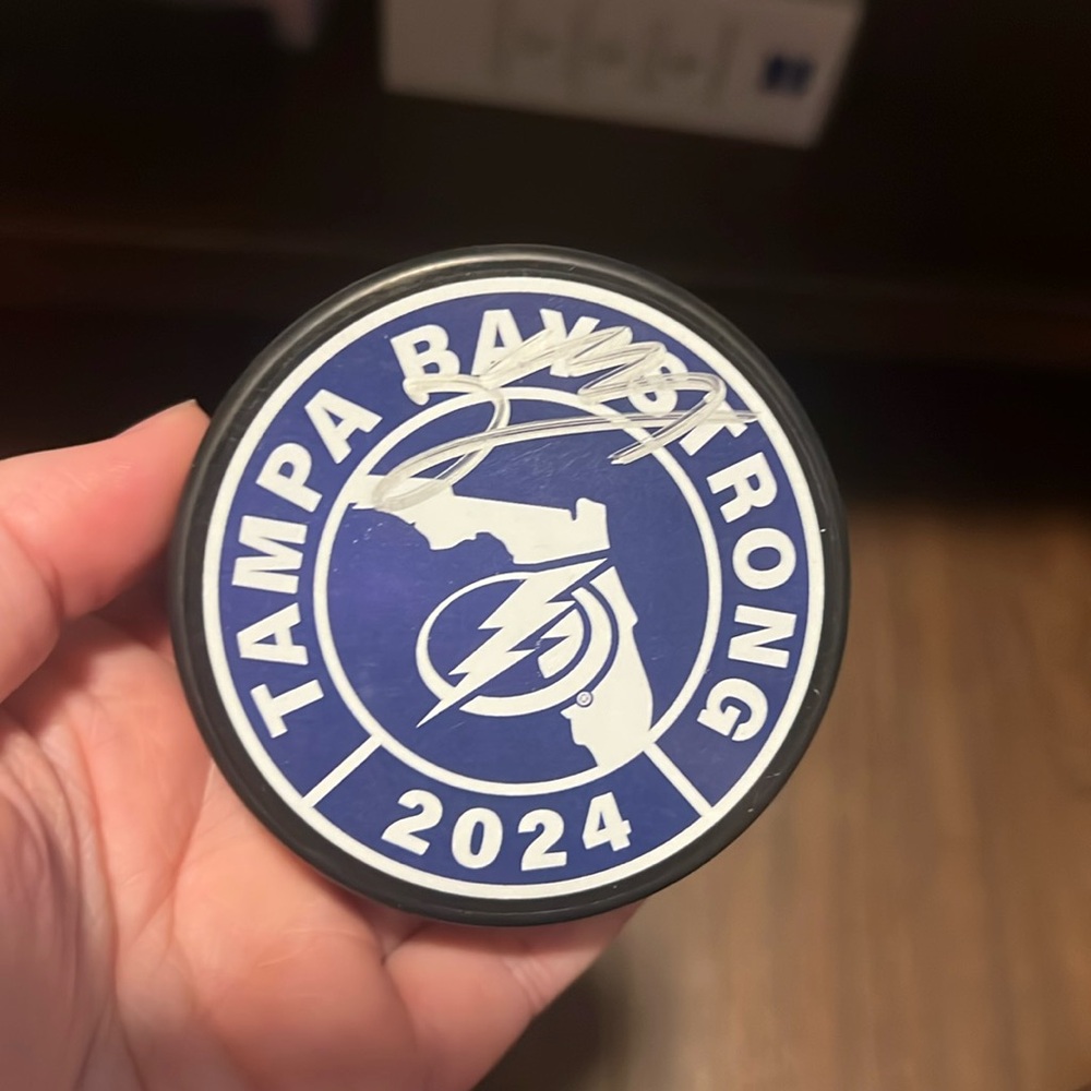 Tampa Bay Lightning Signed Puck